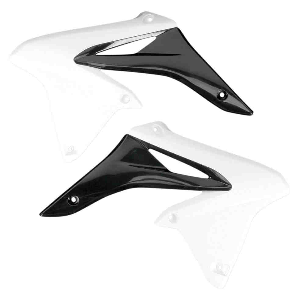 UFO SU04928 Kühlerabdeckungen Suzuki RMZ 250 10-25 weiss-schwarz