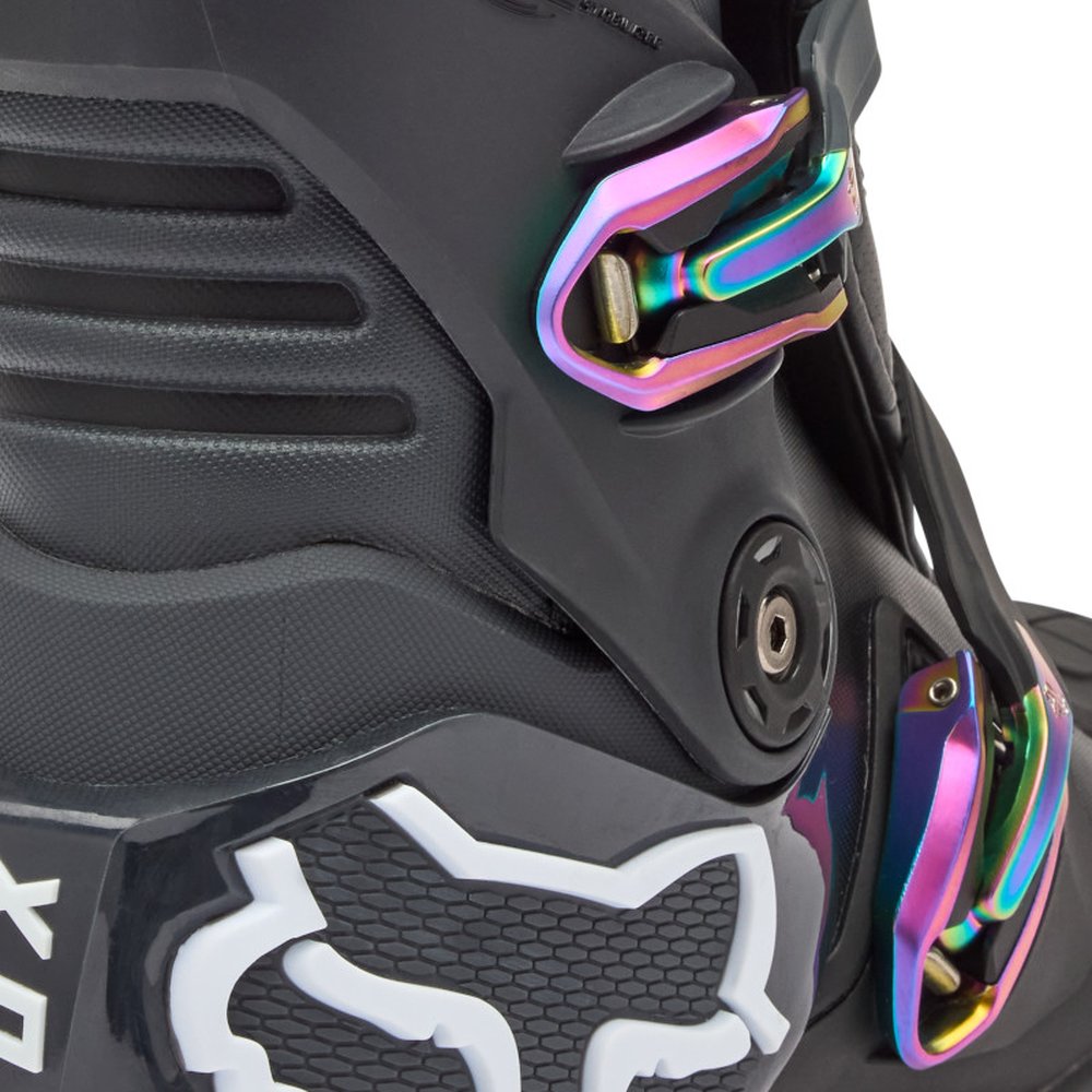 FOX MOTION BOOT Motocross Stiefel Schwarz/Grau/Weiss