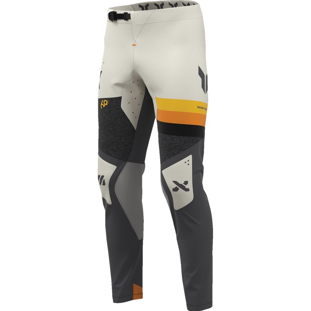 THOR Sportmode League Motocross Hose grau/gelb/weiss/orange