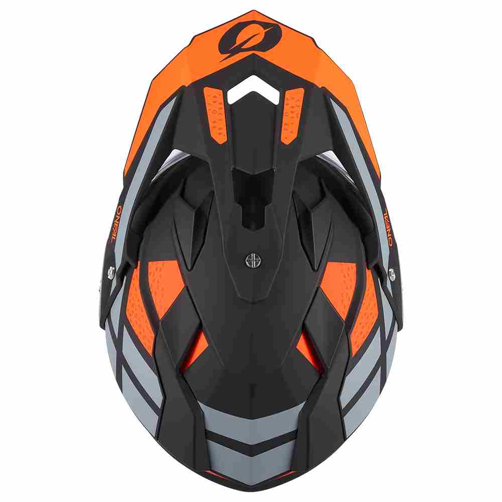 ONEAL Sierra R Enduro Motorrad Helm orange schwarz grau