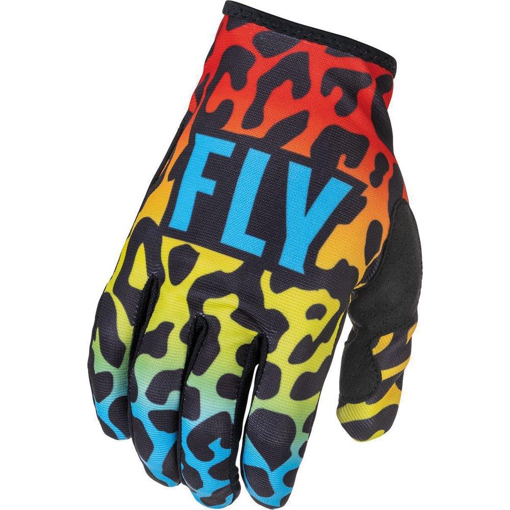 FLY Lite MX MTB Handschuhe rot gelb blau