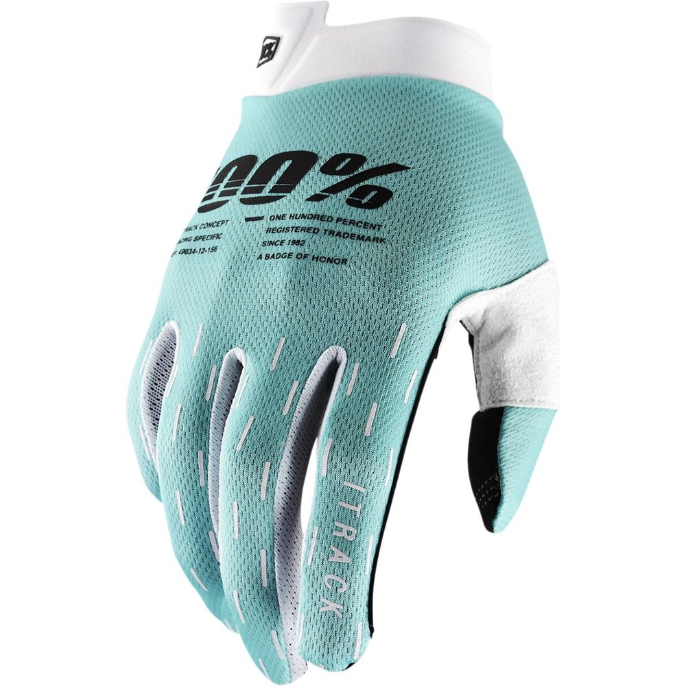 100% iTrack Handschuhe aqua