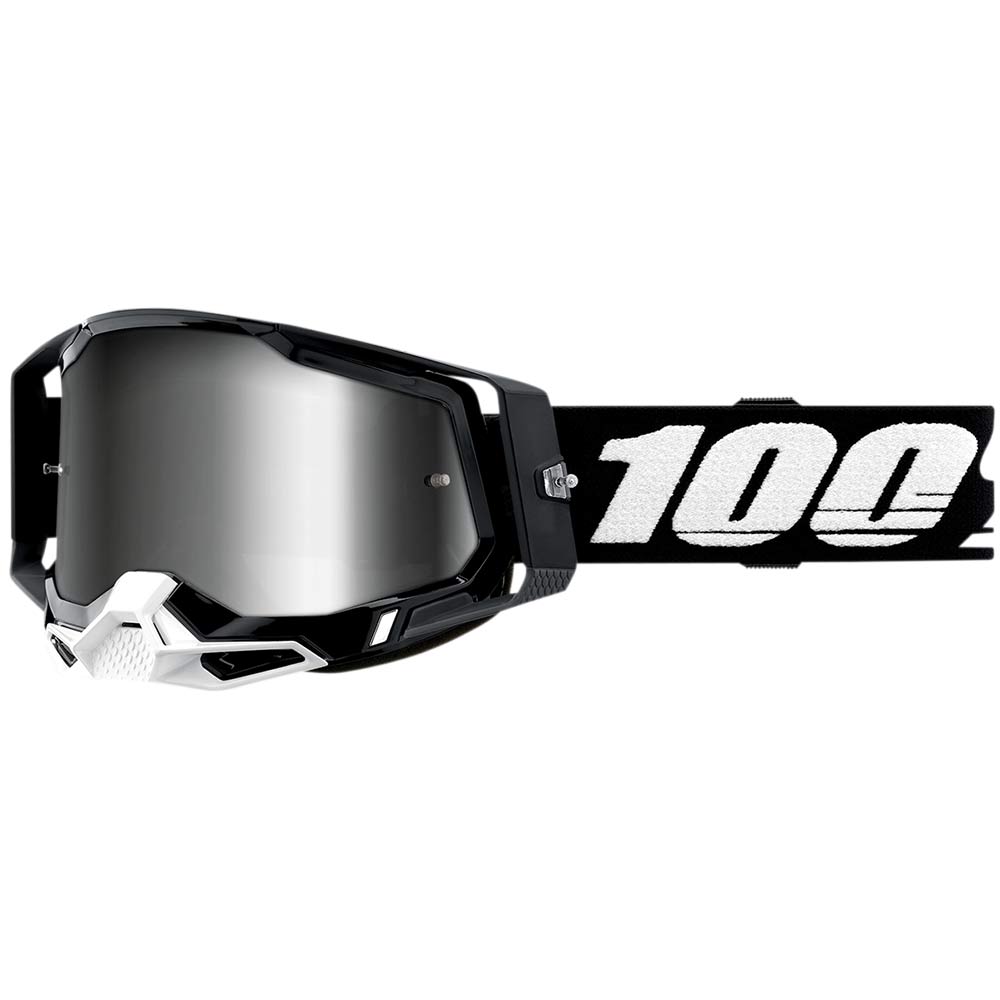 100% Racecraft 2 Schwarz Brille silber verspiegelt