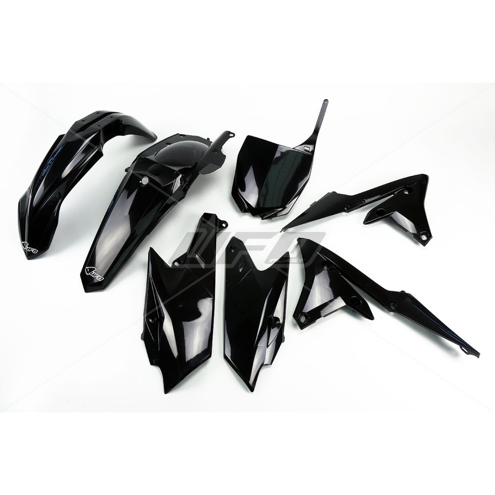 UFO Komplettes Karosserie-Kit Plastikteile Yamaha YZ250F-450 14-17 schwarz