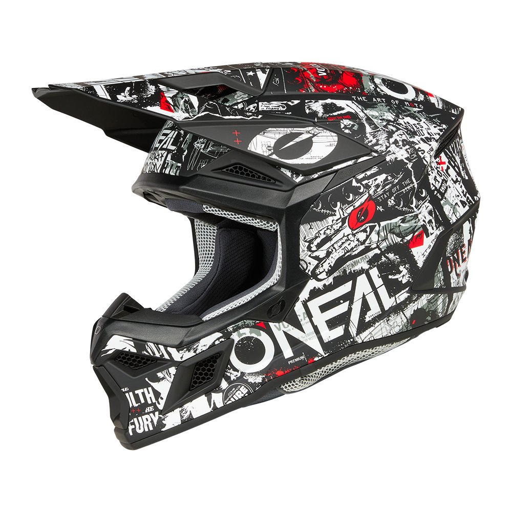 ONEAL 3SRS Motocross Helm Attack schwarz weiss ONEAL 3SRS Motocross Helm Attack schwarz weiss