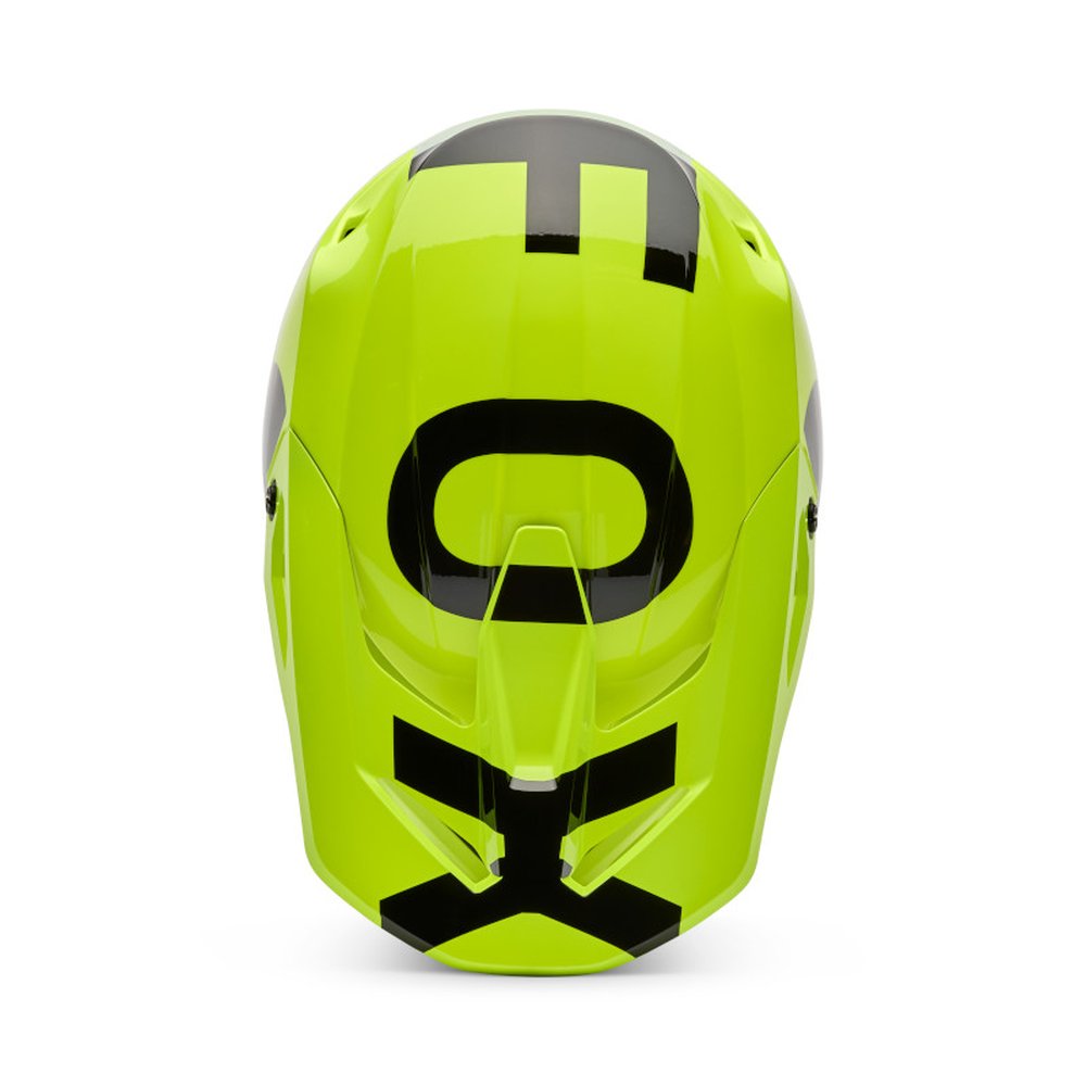 FOX YOUTH V1 SHIELD HELMET Motocross Helm für Kinder Neon Gelb