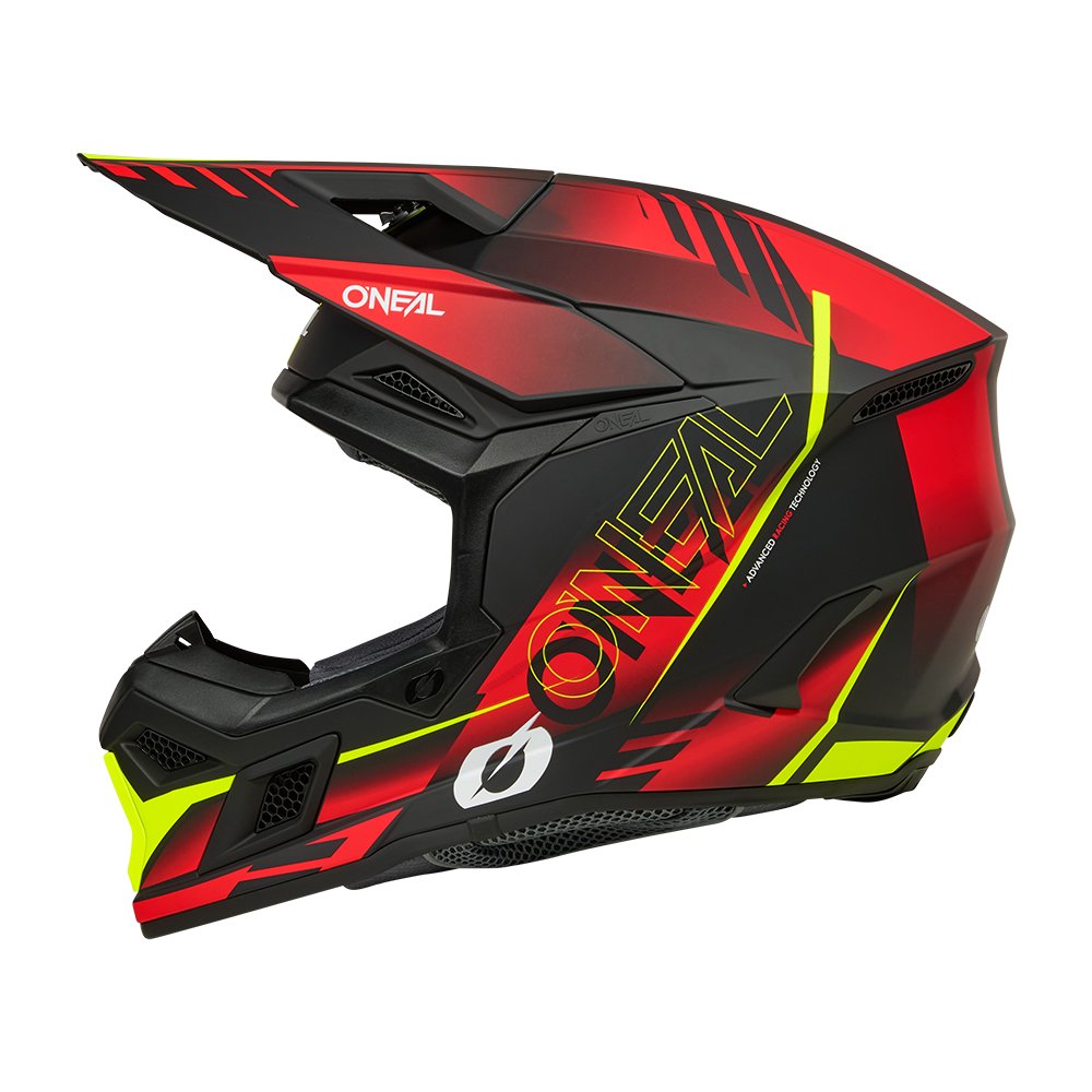 ONEAL 3SRS Motocross Helm Haze schwarz/rot/neon gelb ONEAL 3SRS Motocross Helm Haze schwarz/rot/neon gelb