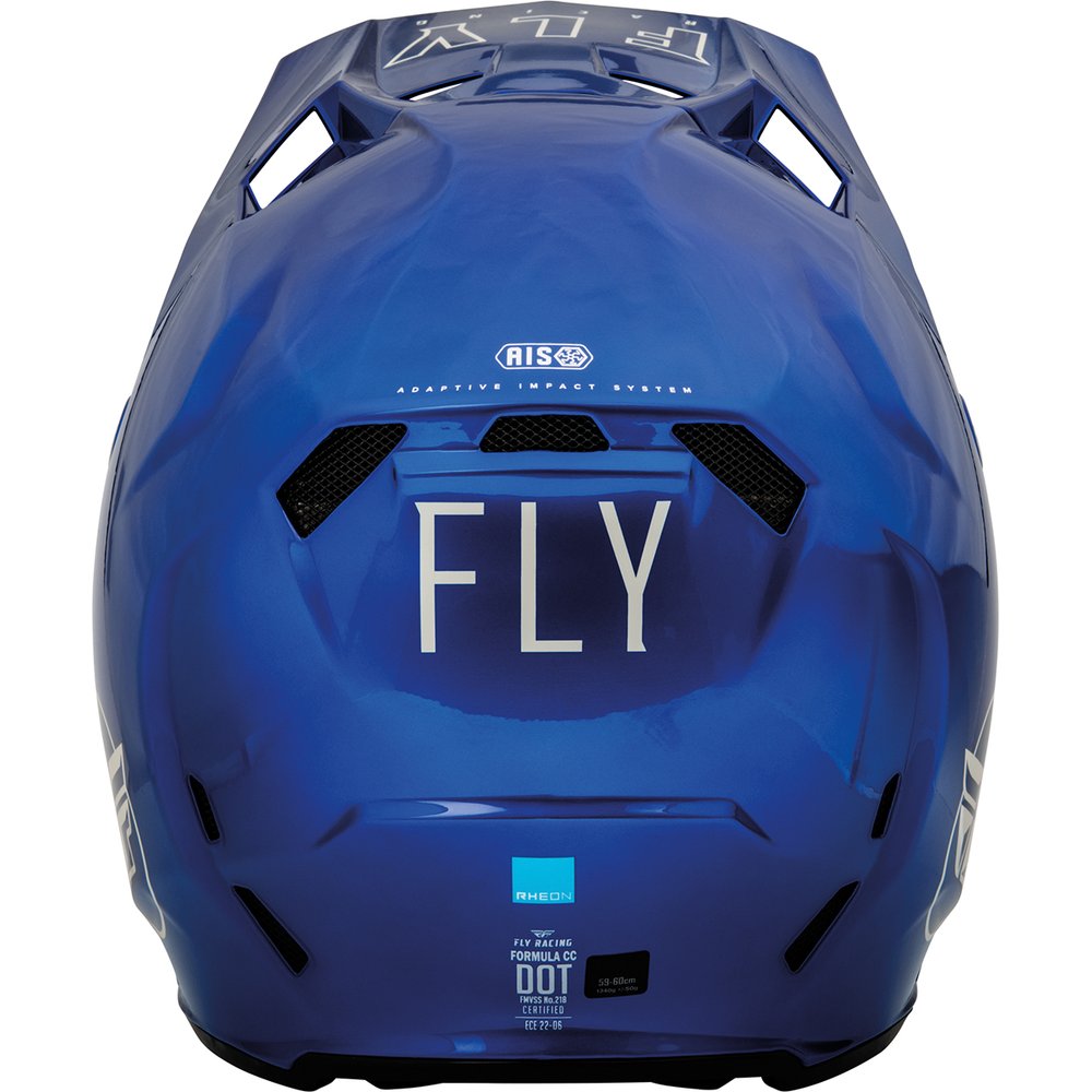 FLY Formula CC Centrum Motocross Helm blau grau