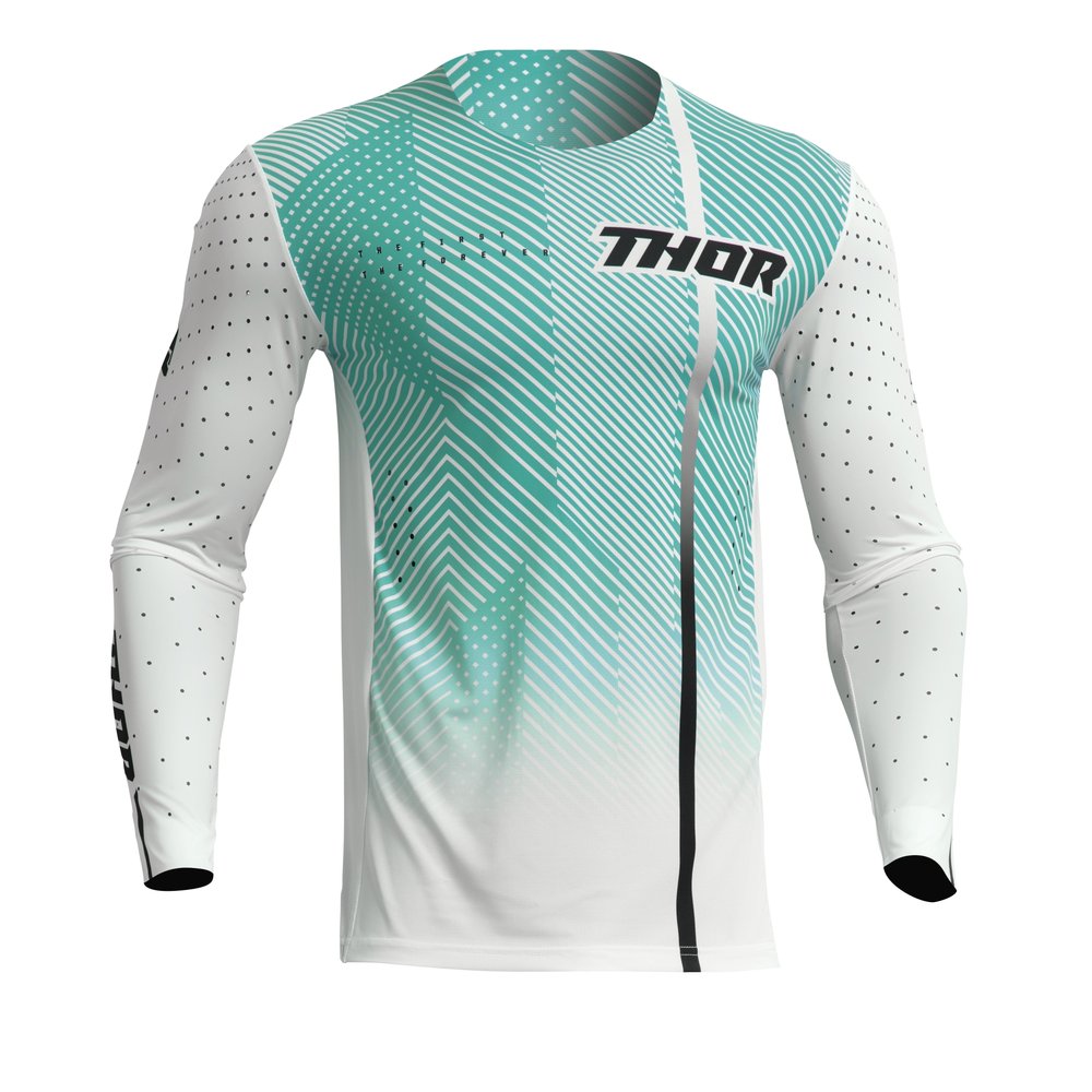 THOR Prime Tech MX MTB Jersey weiss türkis