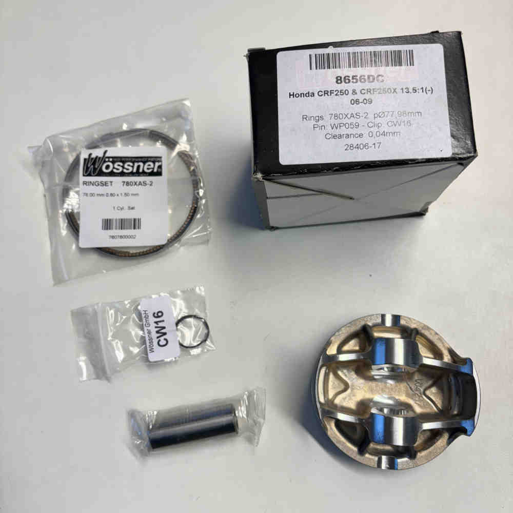 WÖSSNER 8656DC Kolbensatz passend für Honda CRF 250 / CRF 250X 77,98mm