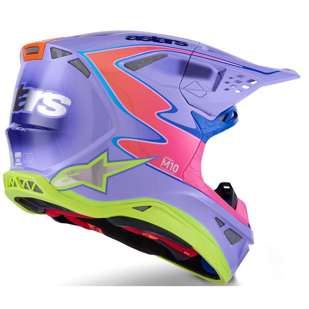 ALPINESTARS Supertech M10 Jett Lawrence Motocross Helm lila/pink ALPINESTARS Supertech M10 Jett Lawrence Motocross Helm lila/pink