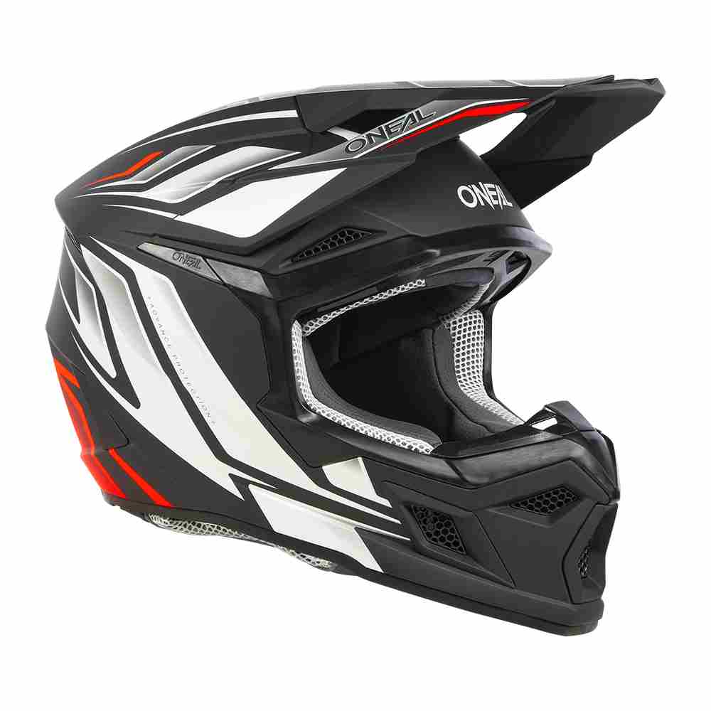 ONEAL 3SRS Vertical Motocross Helm schwarz weiss