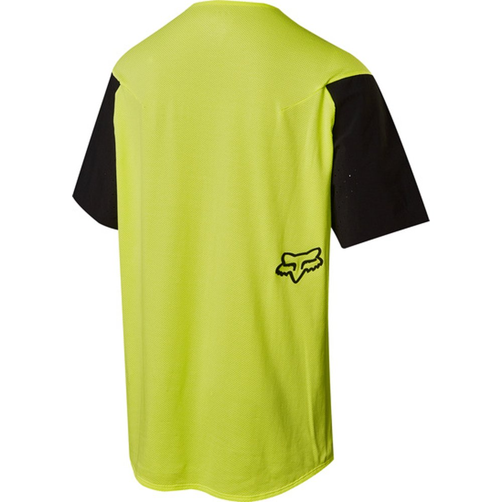 FOX Attack Pro SS kurzärmliges MTB Jersey Spring gelb schwarz FOX Attack Pro SS kurzärmliges MTB Jersey Spring gelb schwarz
