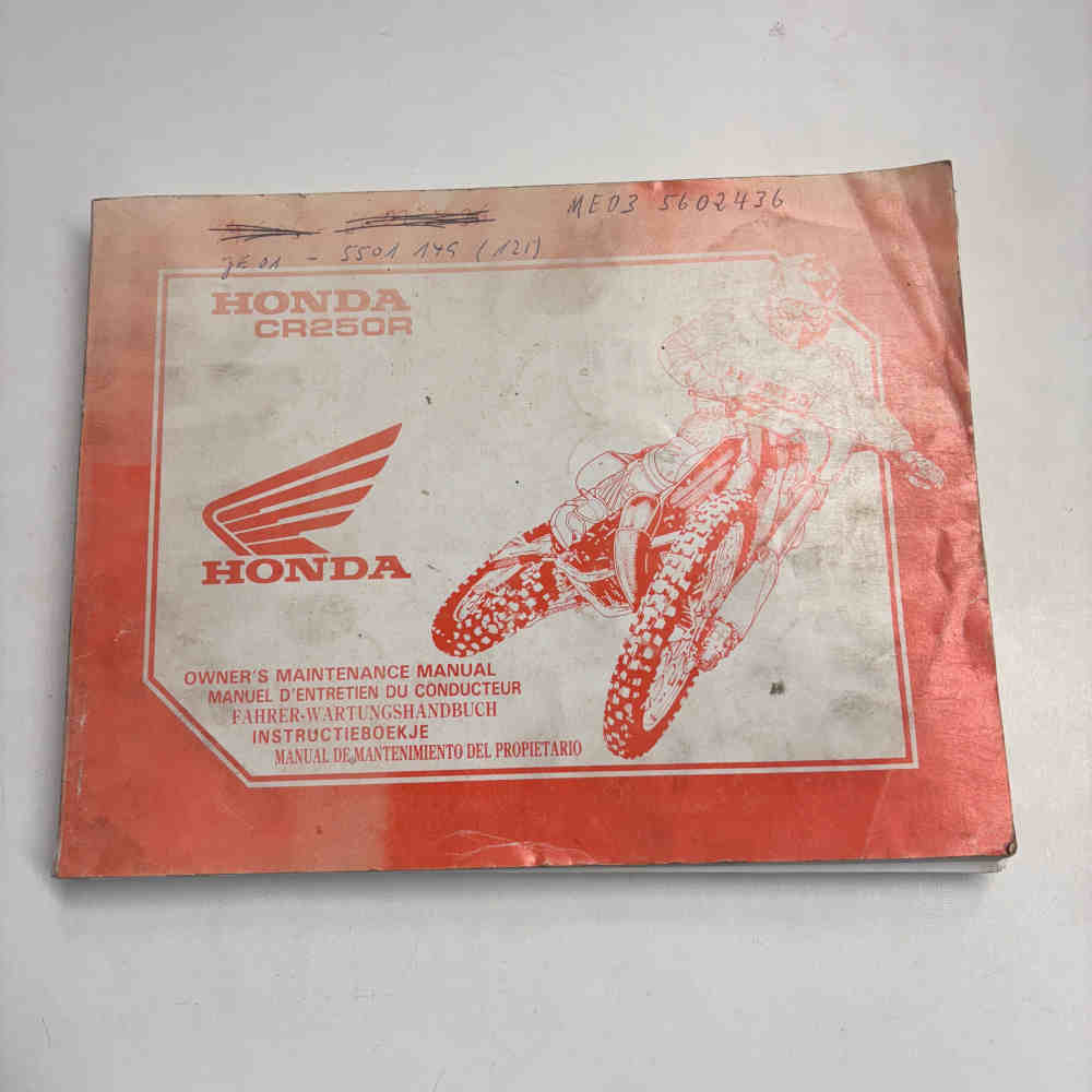 HONDA CR 250 R 1994 69KZ3600 00X69-KZ3-6000 Motorrad-Handbuch gebraucht