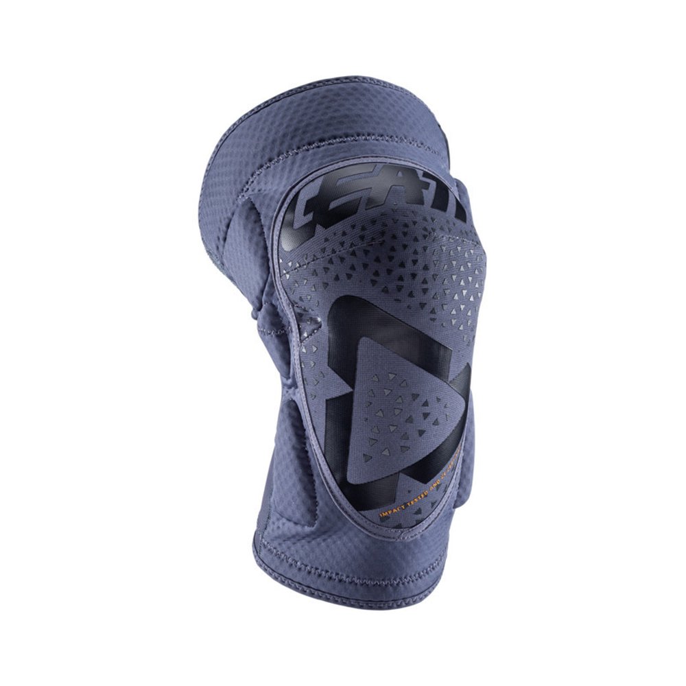 LEATT 3DF 5.0 Zip Knieprotektoren grau-blau