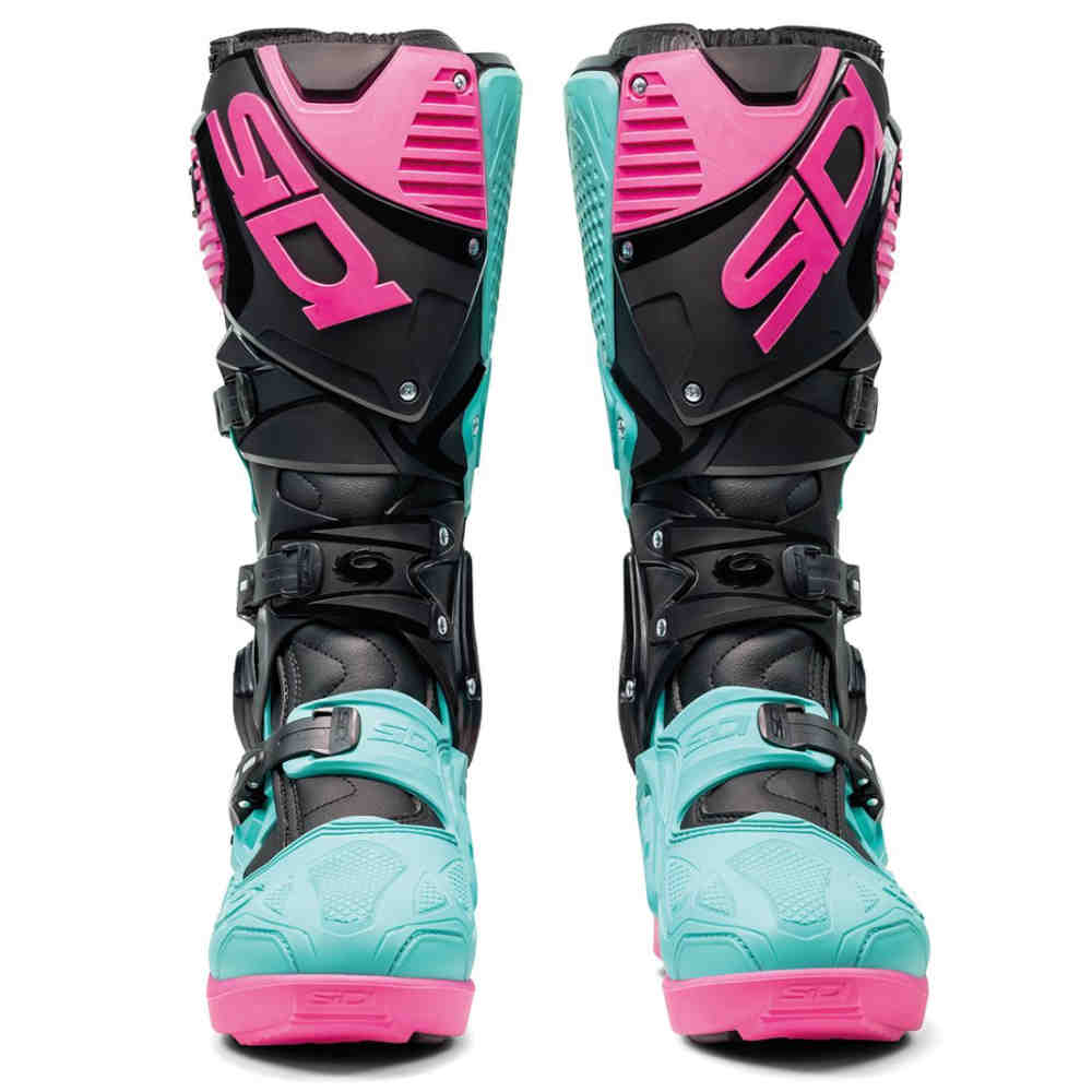 SIDI Crossfire 3 SRS Motocross Stiefel schwarz mint pink SIDI Crossfire 3 SRS Motocross Stiefel schwarz mint pink