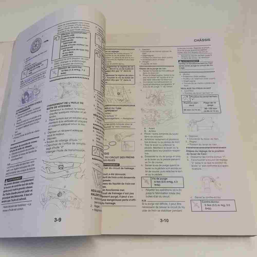 YAMAHA YZ 125 (A)/A1 2011 1C3-28199-36 Motorrad-Handbuch gebraucht
