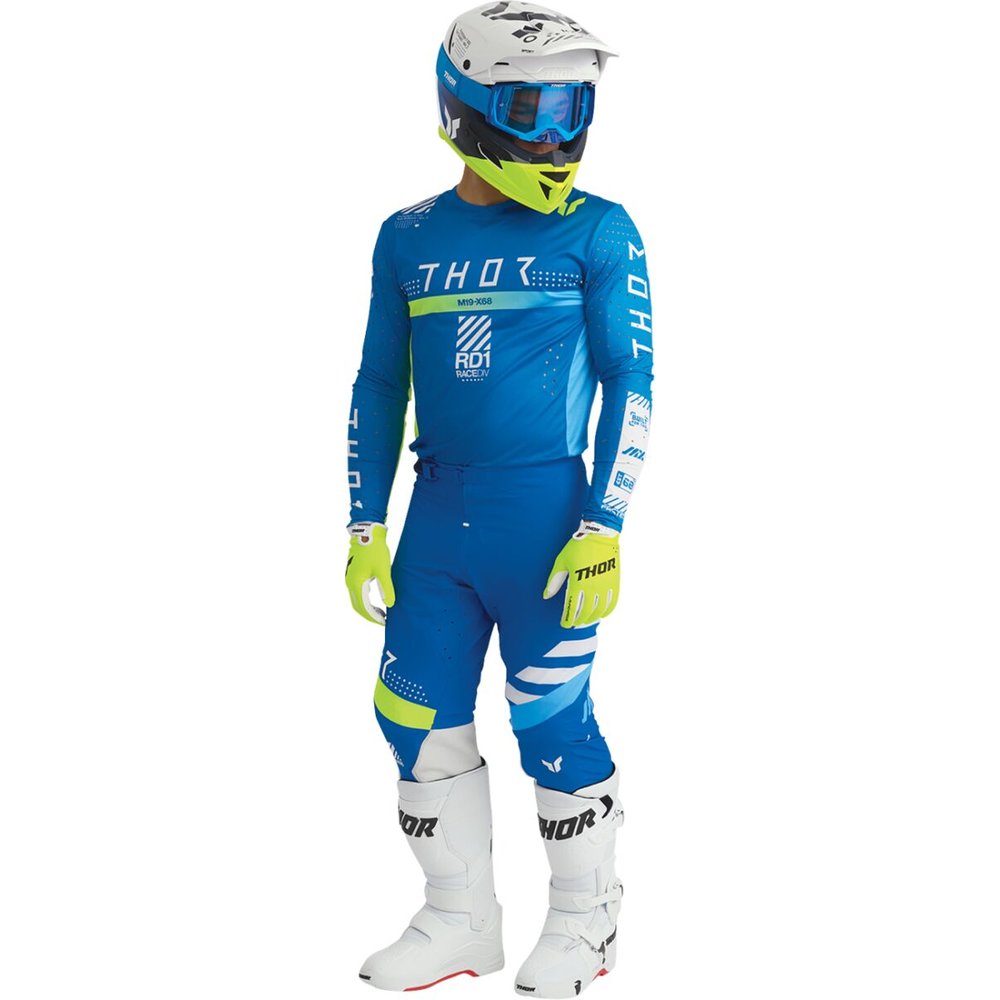 THOR Sportmode Synth Motocross Hose blau