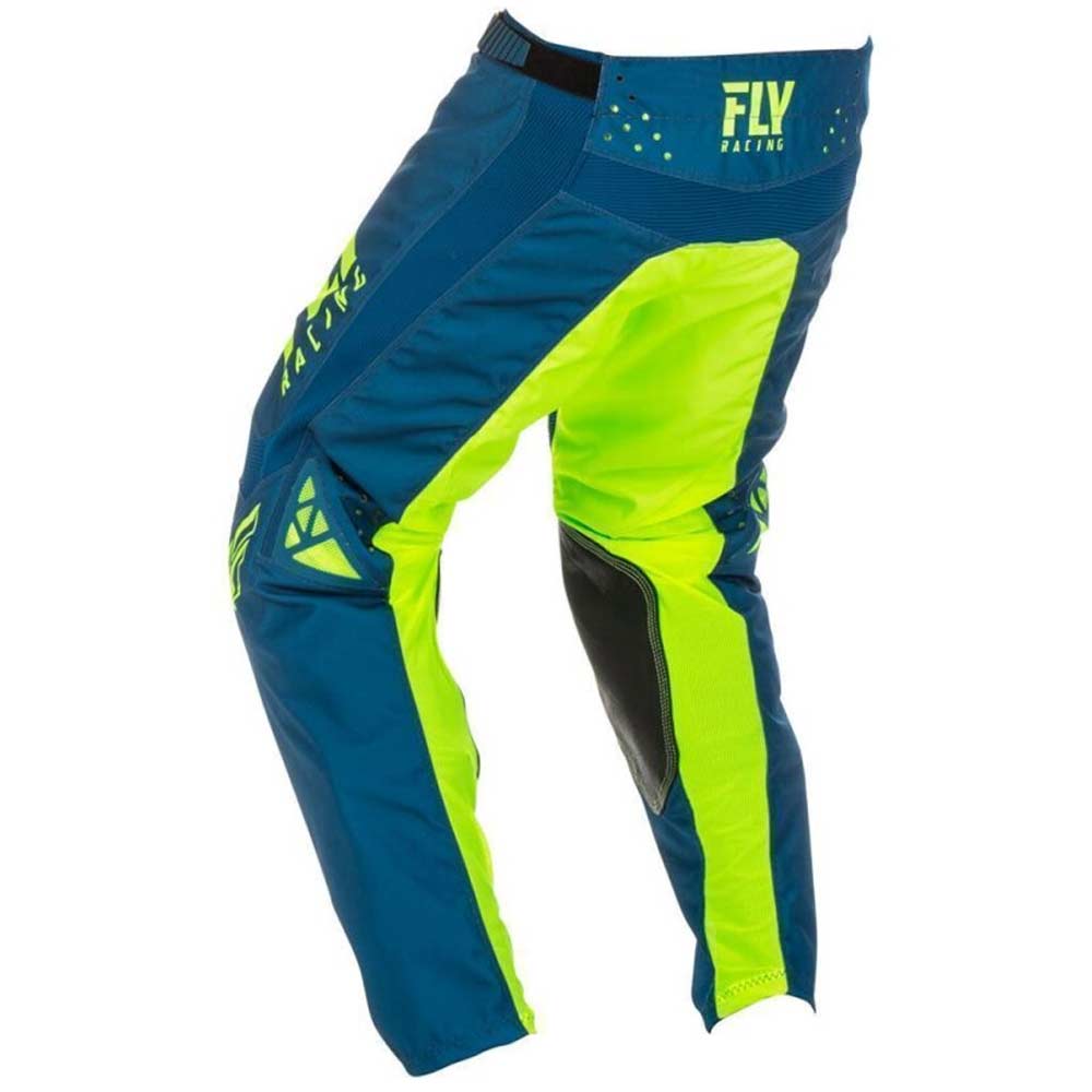 FLY Kinetic Shield Kinder Motocross Hose navy blau neon gelb FLY Kinetic Shield Kinder Motocross Hose navy blau neon gelb