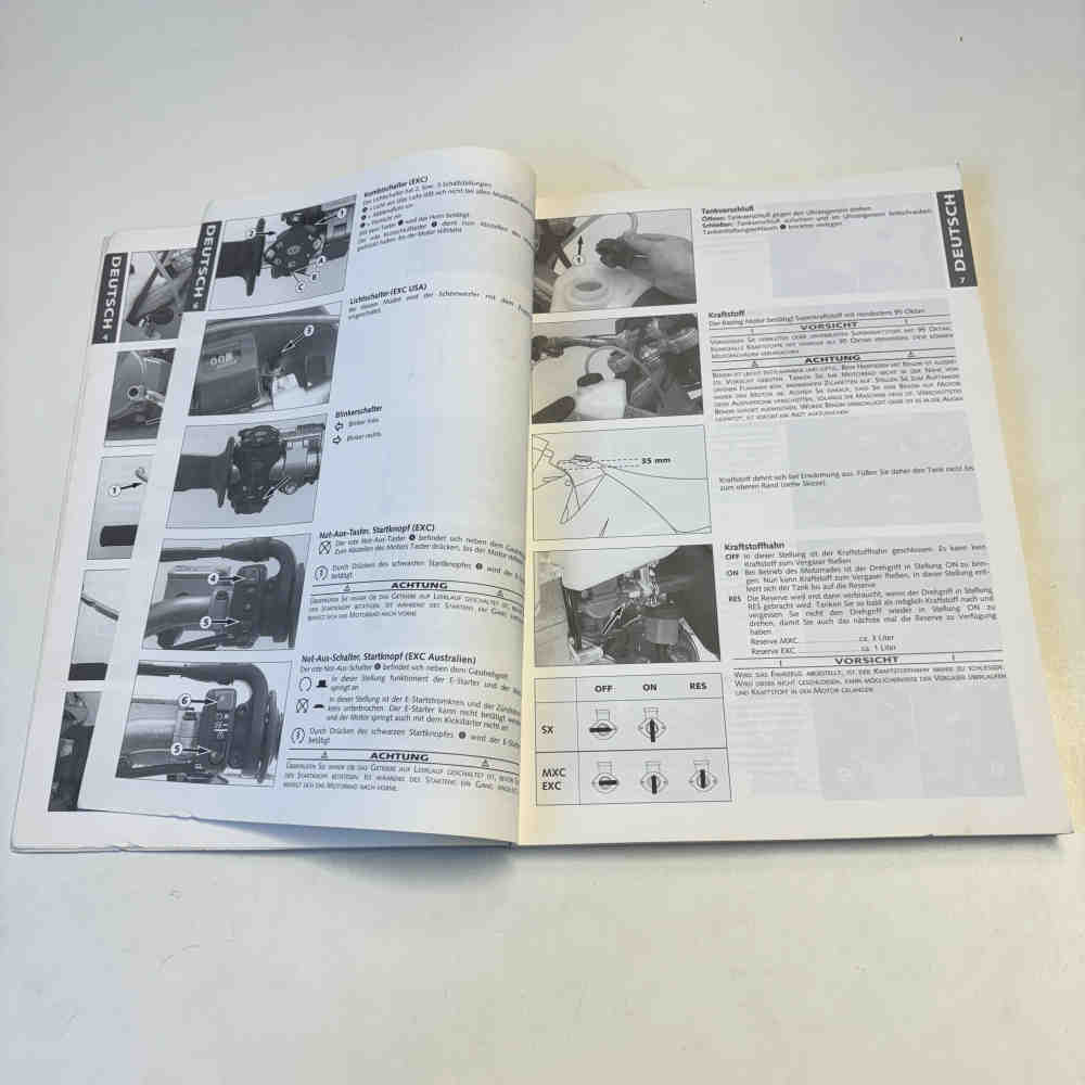 KTM 400/520 SX/MXC/EXC Racing 320598 2001 Motorrad-Handbuch gebraucht