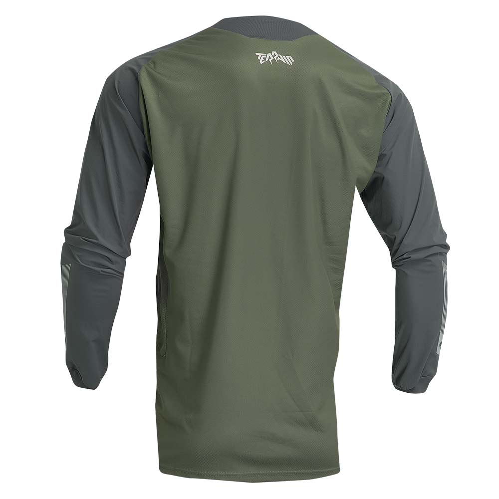THOR Terrain Motocross Jersey army charcoal THOR Terrain Motocross Jersey army charcoal