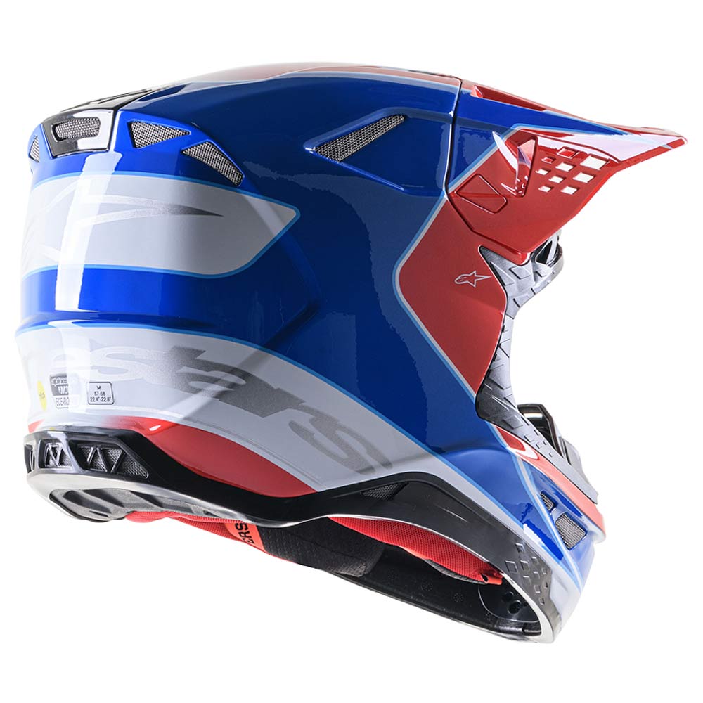 ALPINESTARS Supertech M10 Aeon Motocross Helm rot blau