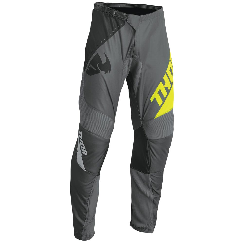 THOR Sector Edge Kinder Motocross Hose grau gelb