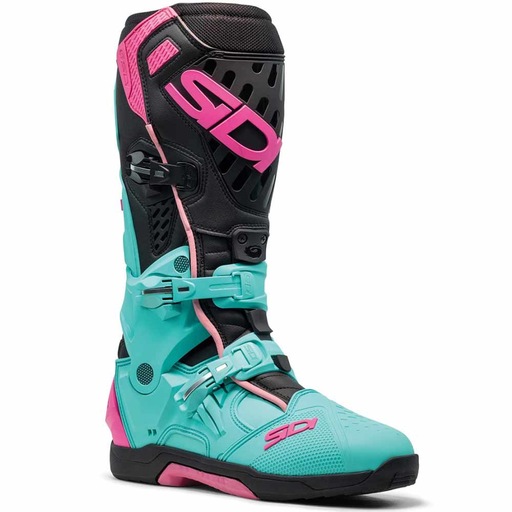 SIDI Crossair Motocross Stiefel mint schwarz pink SIDI Crossair Motocross Stiefel mint schwarz pink