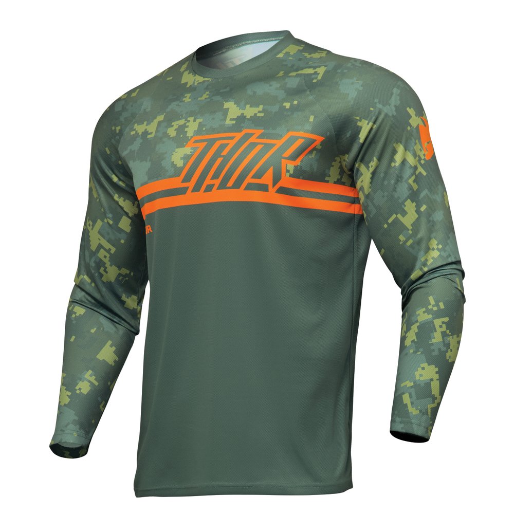 THOR Sector Digi Jersey grün camo