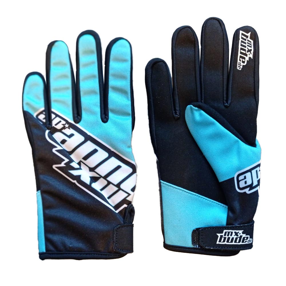 MX-BUDE MX-1 Handschuhe schwarz türkis