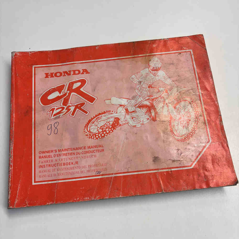 HONDA CR 125 R 1998 69KZ4640 00X696-KZ4-6400 Motorrad-Handbuch gebraucht