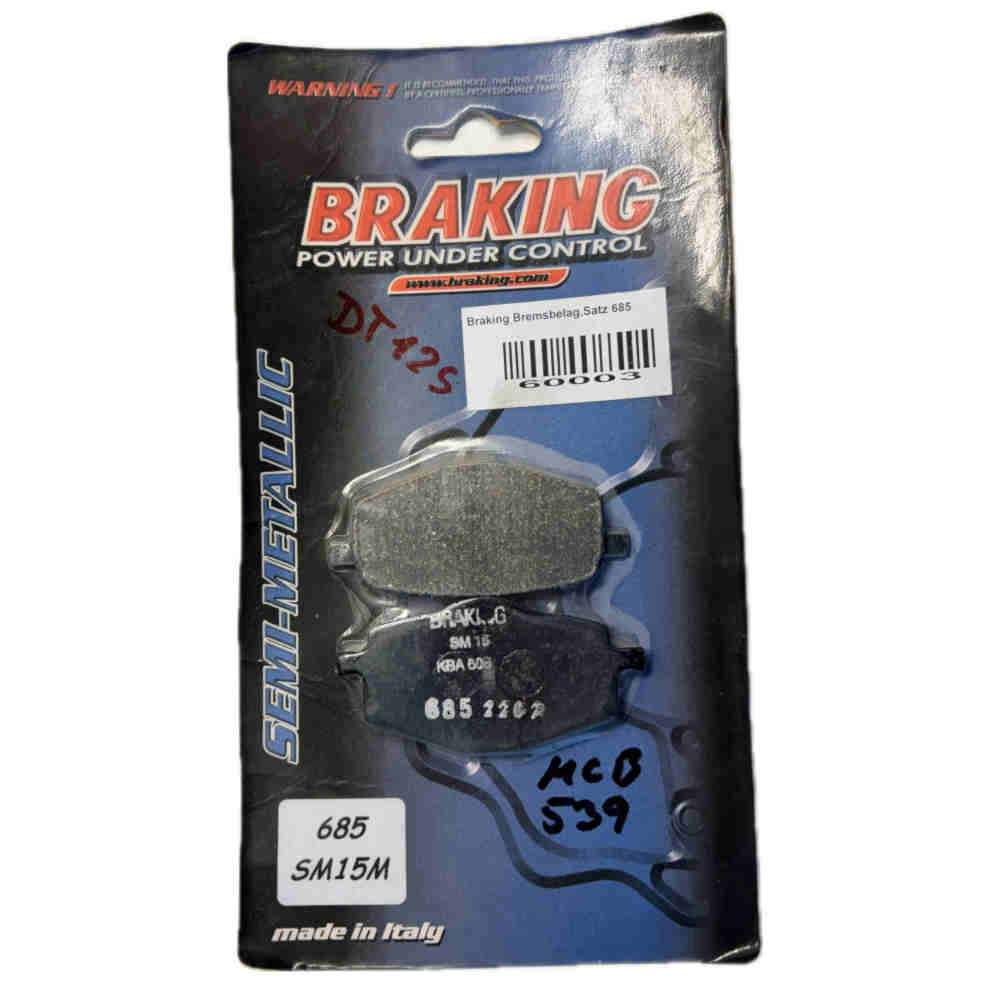 BRAKING 685 SM15M Bremsbelag-Satz