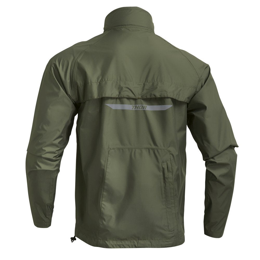 THOR Pack Jacke wasserdicht army grün