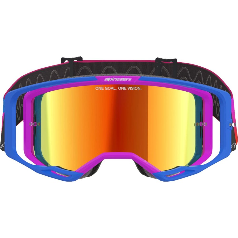 ALPINESTARS Vision 8 Corp Brille blau/lilaP/orange vespiegelt-rot ALPINESTARS Vision 8 Corp Brille blau/lilaP/orange vespiegelt-rot