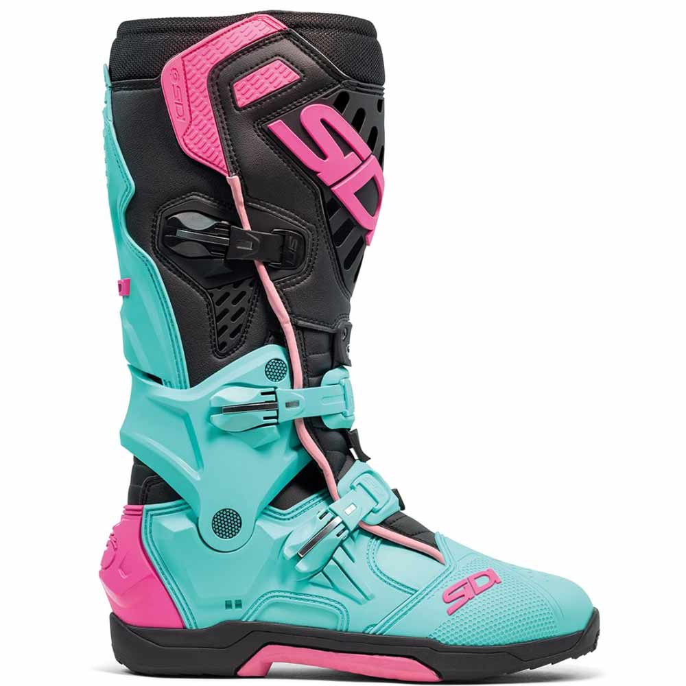 SIDI Crossair Motocross Stiefel mint schwarz pink SIDI Crossair Motocross Stiefel mint schwarz pink