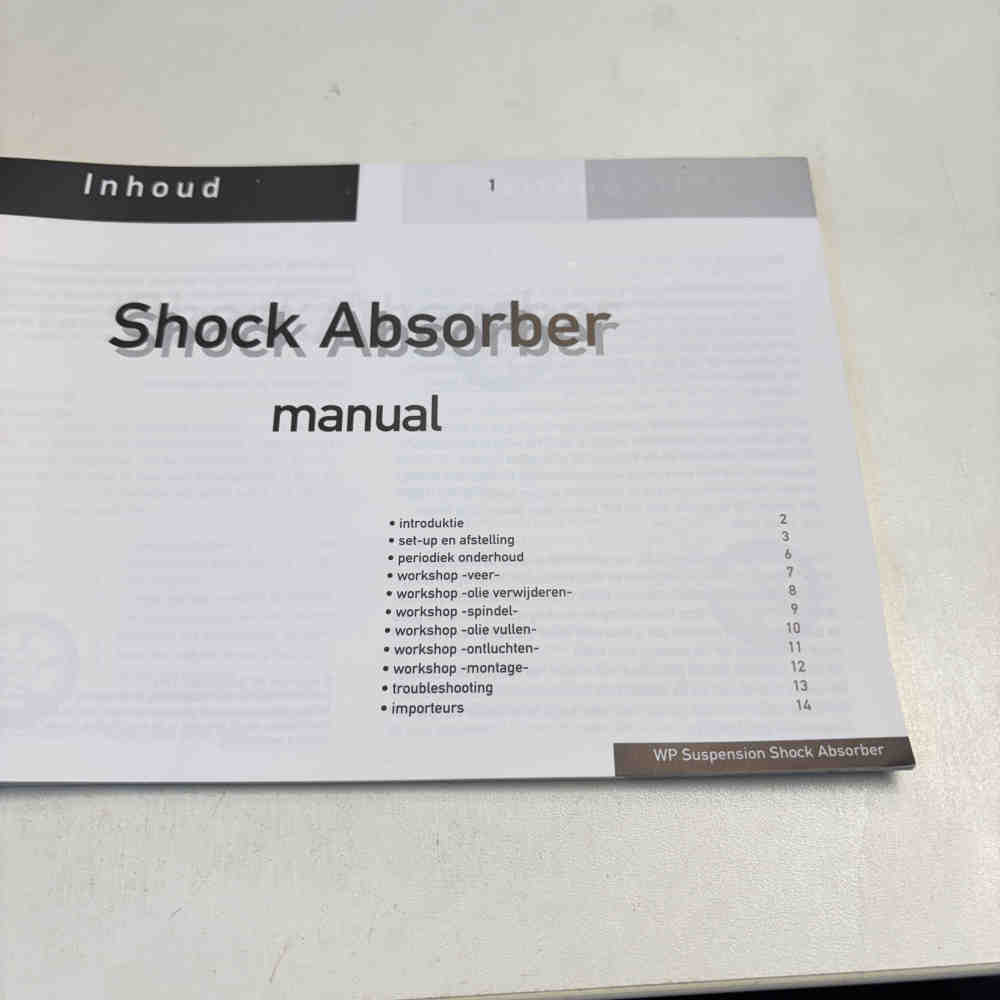 WP SUSPENSION Shock Absorber Betriebsanleitung Dämpfer-Service gebraucht
