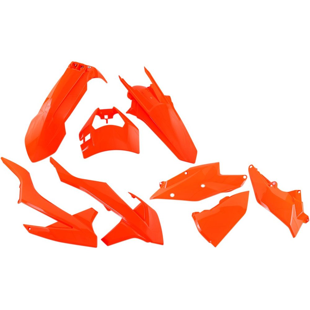 UFO Komplettes Karosserie-Kit Plastikteile passend für KTM EXC 17-19 orange