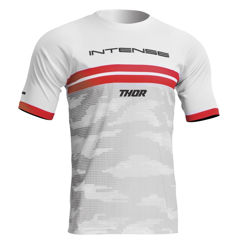 THOR Intense Decoy kurzärmliges MTB Jersey weiss camo THOR Intense Decoy kurzärmliges MTB Jersey weiss camo