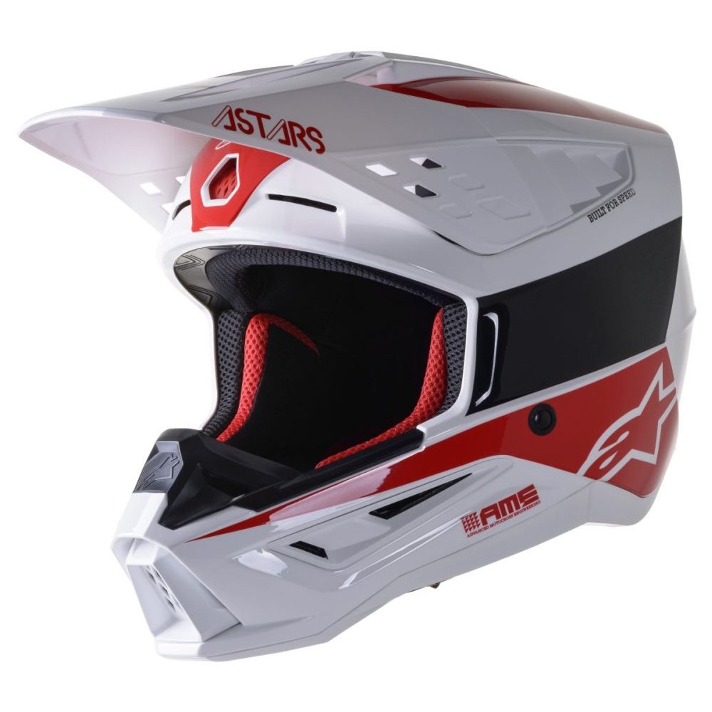 ALPINESTARS SM5 Bond Motocross Helm weiss rot