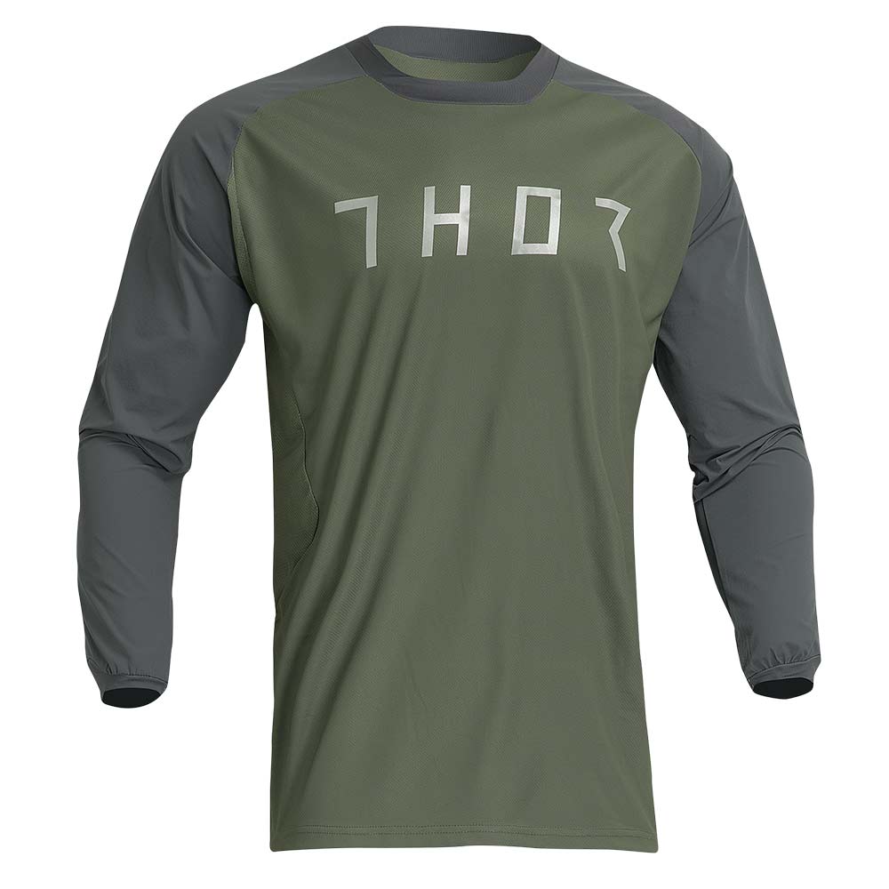THOR Terrain Motocross Jersey army charcoal THOR Terrain Motocross Jersey army charcoal