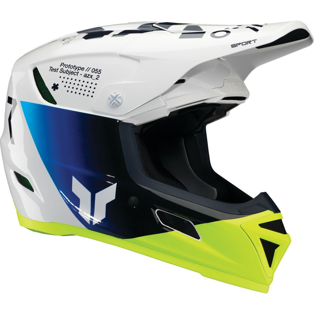 THOR Reflex Sport Motocross Helm Strike navy blau neon gelb