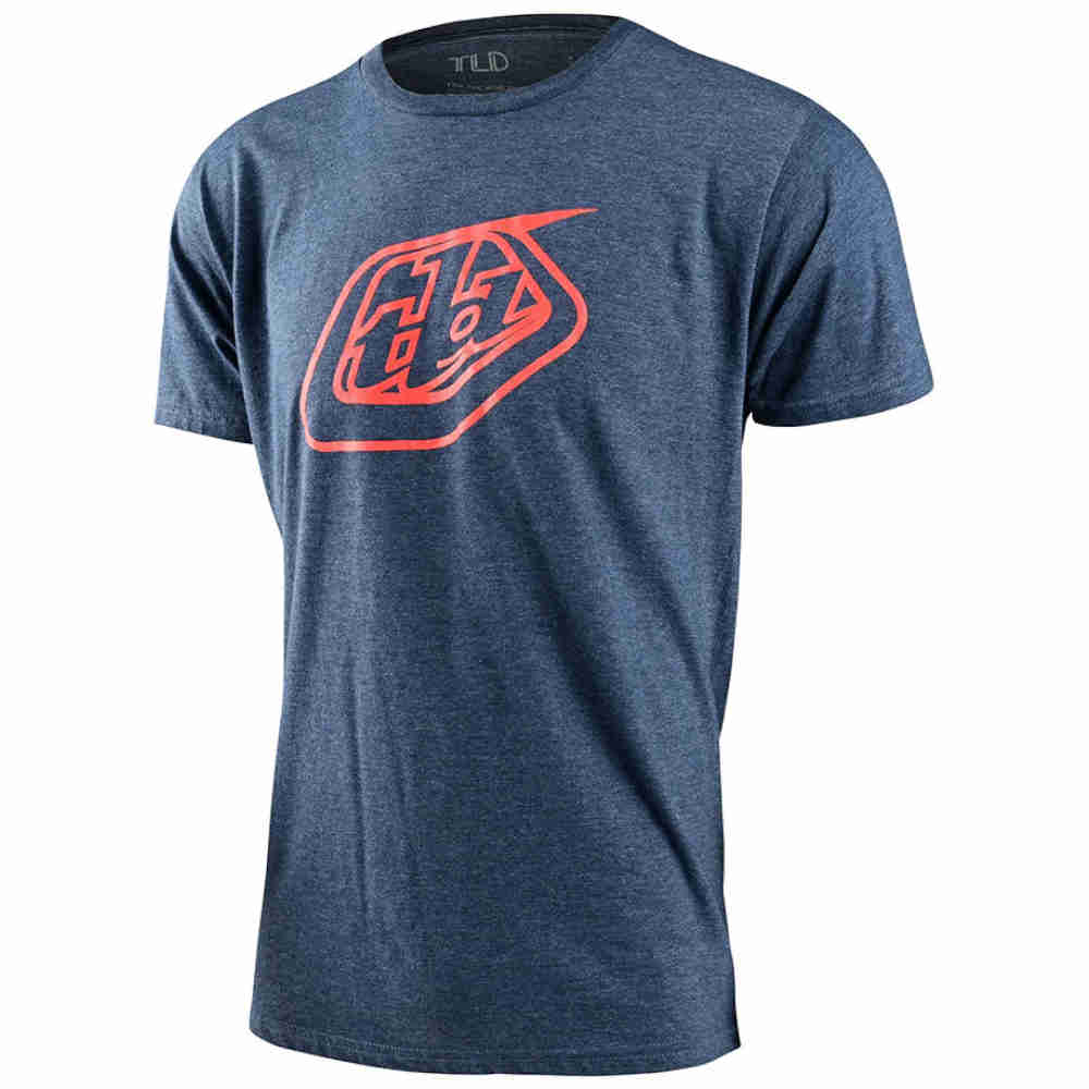 TROY LEE DESIGNS Badge T-Shirt navy schwarz heather