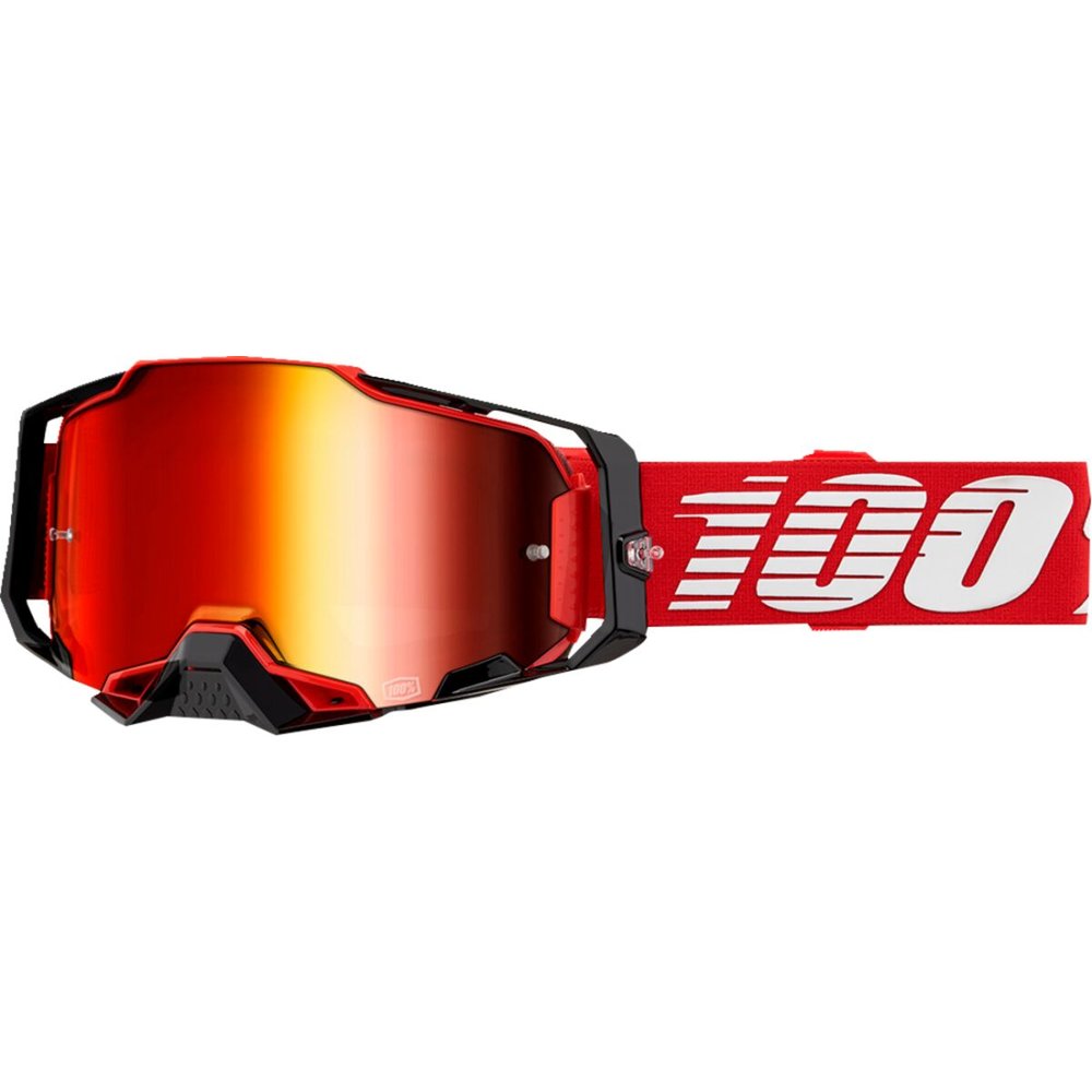 100% Armega Brille rot rot verspiegelt
