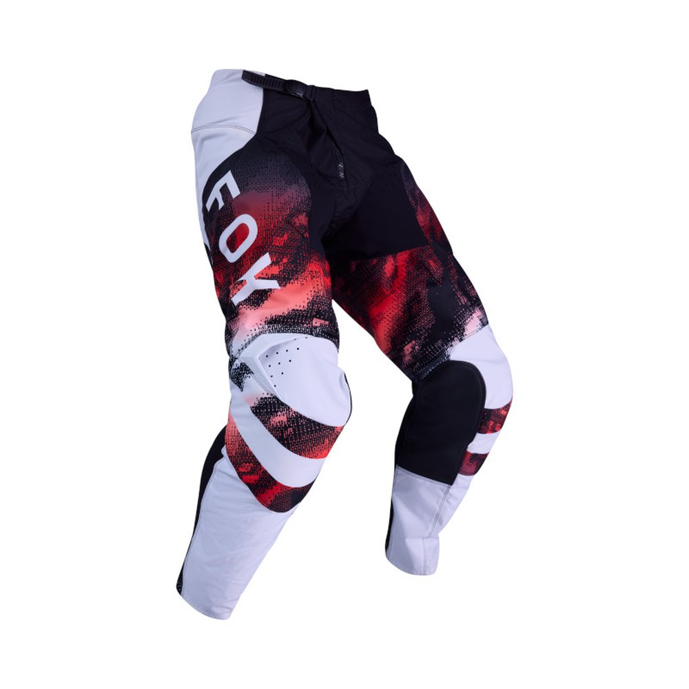 FOX 180 KAIROS PANT Motocross Hose Weiss/Neon Rot