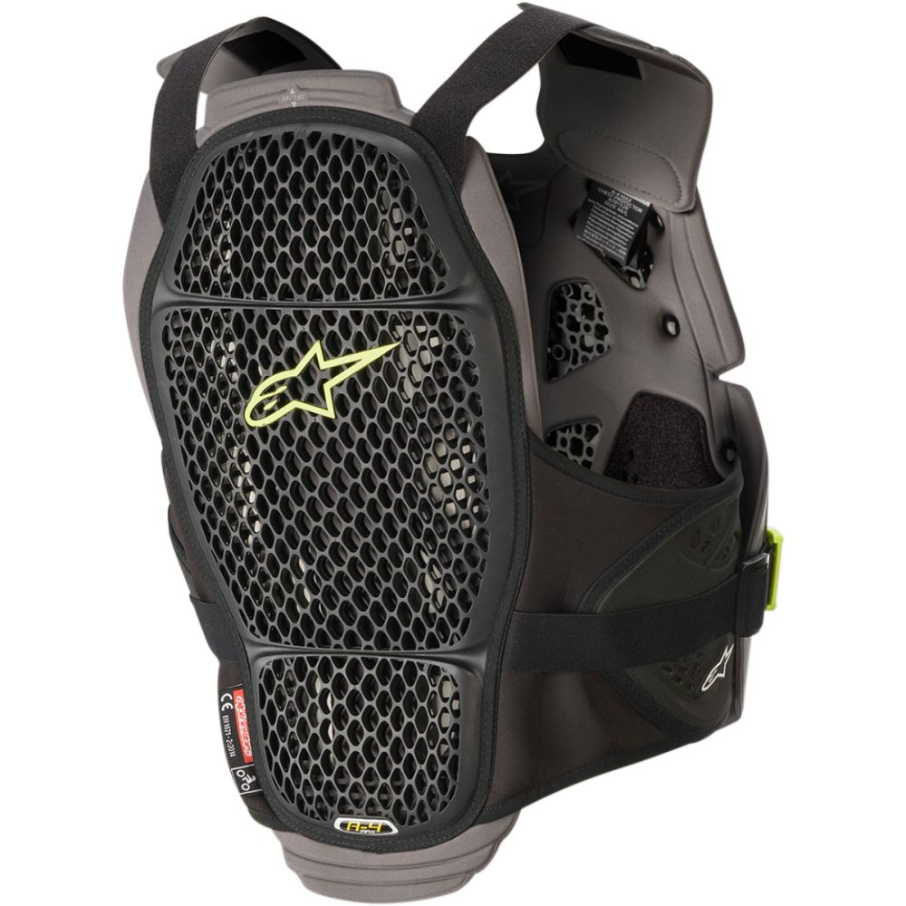 ALPINESTARS A-4 Roost Guard MX MTB Brustpanzer schwarz anthrazit gelb