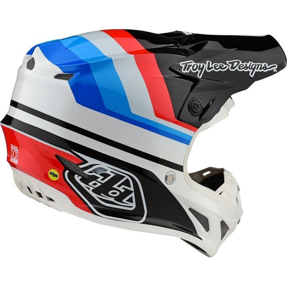 TROY LEE DESIGNS SE4 Mirage Motocross Helm schwarz weiß