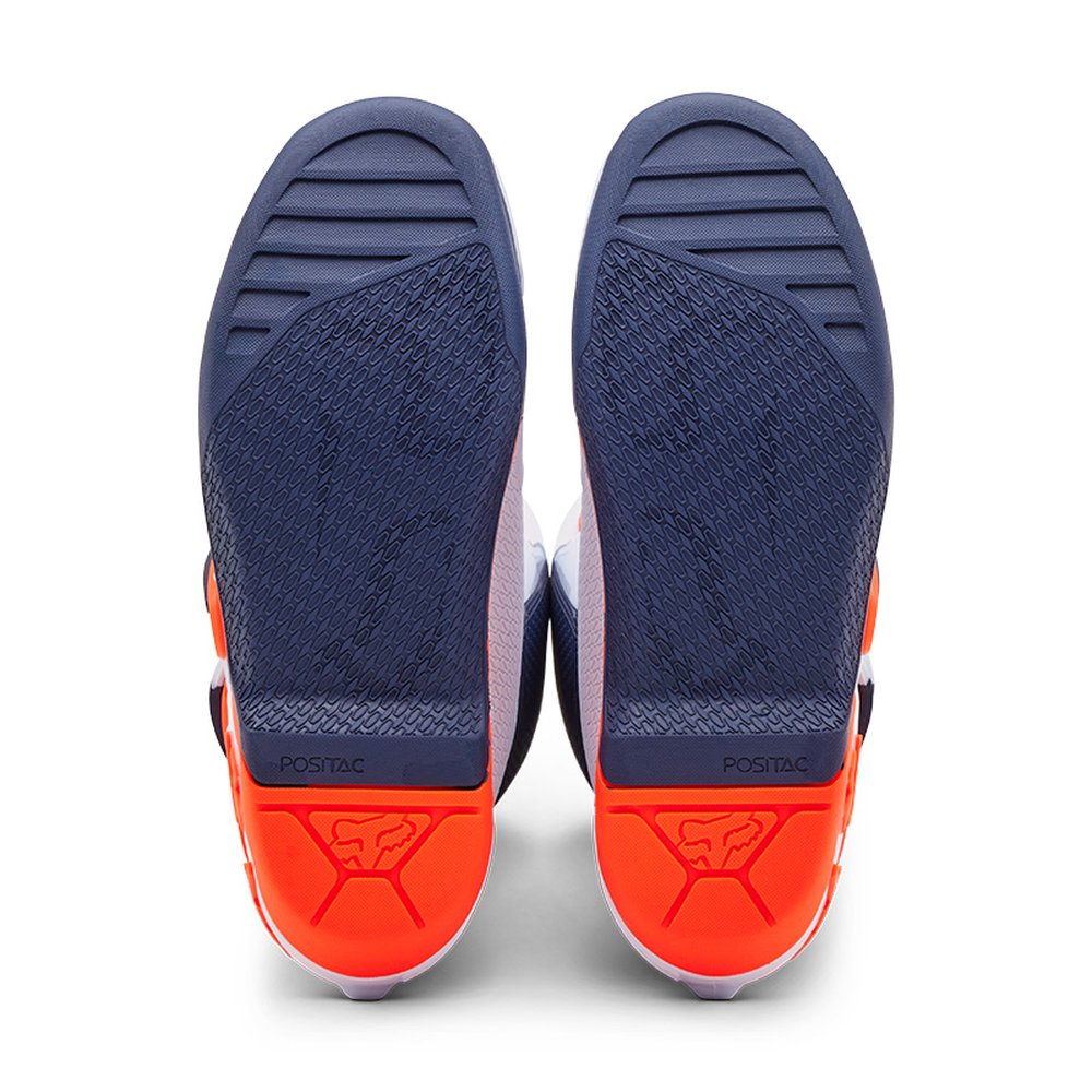 FOX COMP BOOT Motocross Stiefel Weiss/Navy Blau