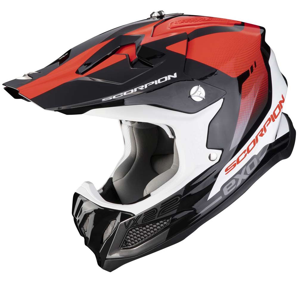 SCORPION VX-22 Air Attis Motocross Helm schwarz rot