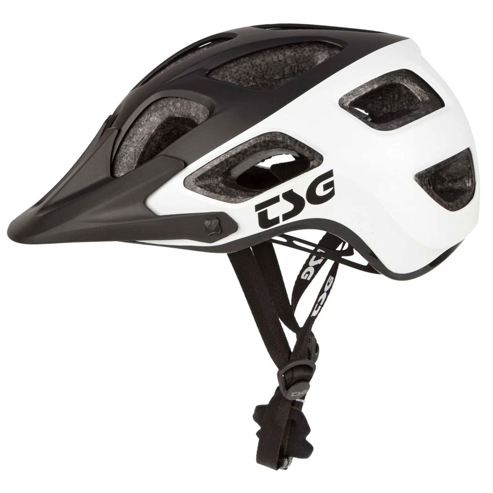 TSG Seek Graphic Design MTB Helm block weiss schwarz