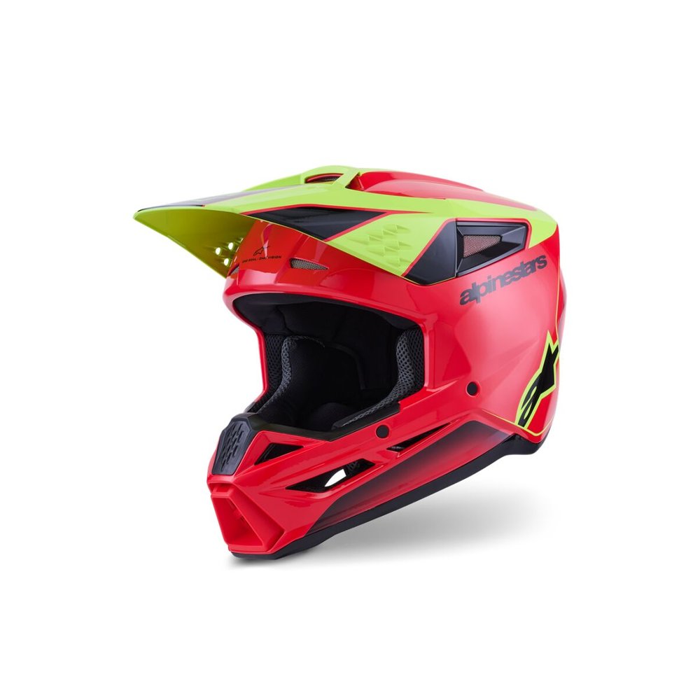 ALPINESTARS Supertech M3 Fray Motocross Helm rot/gelb/schwarz ALPINESTARS Supertech M3 Fray Motocross Helm rot/gelb/schwarz